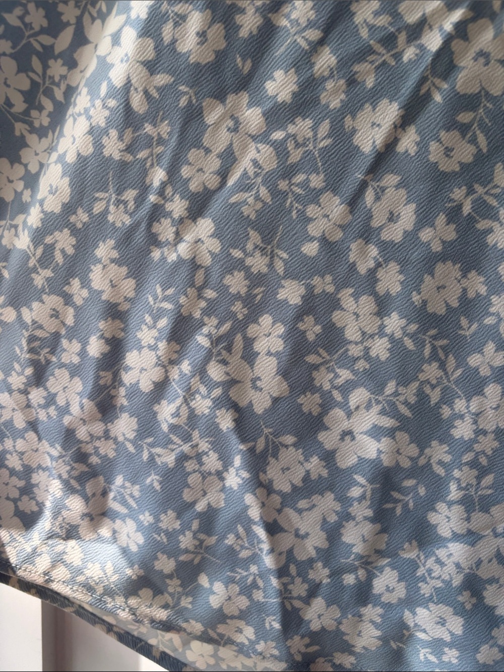 Women's Light Blue Floral Midi Skirt - Picture 3 of 4